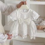 【73-100cm】ワンピースセット 蝶結び 可愛い 女の子 - 画像 (7)