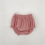 【73-110cm】セットアップ ベビー フリル襟 チェック スウィート - 画像 (8)