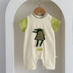 【66-90cm】カバーオール ベビー 半袖 キュート 恐竜 - 画像 (8)