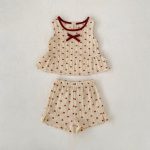 【73-130cm】セットアップ ベビー ノースリープ ハート おしゃれ - 画像 (4)