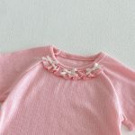 【73-120cm】Tシャツ ベビー 女の子 フリル 蝶結び - 画像 (16)