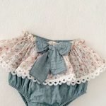 【73-110cm】セットアップ ベビー 花柄 レース リボン付き - 画像 (15)