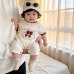 【66-90cm】ロンパース イチゴ 可愛い ベビー服 - 画像 (5)