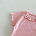 【73-120cm】Tシャツ ベビー 女の子 フリル 蝶結び - 画像 (17)