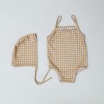 【66-100cm】水着 カラフル 帽子付き 全4色 可愛い - 画像 (14)