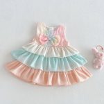 【予約販売】【73-120cm】ワンピース カラフル ケーキ 女の子 - 画像 (6)