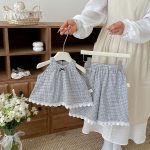 【73-110cm】セットアップ ブラックチェック おしゃれ - 画像 (10)