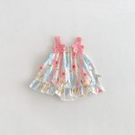 【66-90cm】キャミロンパース ピンク フラワー 可愛い 女の子 - 画像 (4)