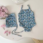 【66-100cm】水着 カラフル 帽子付き 全4色 可愛い - 画像 (9)