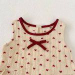 【73-130cm】セットアップ ベビー ノースリープ ハート おしゃれ - 画像 (8)