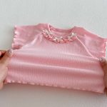 【73-120cm】Tシャツ ベビー 女の子 フリル 蝶結び - 画像 (20)
