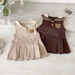 【73-110cm】ワンピース クマセーラー ノースリーブ 女の子 シンプル - 画像 (15)