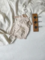 【66-90cm】ロンパース ベビー 韓国風 フリル襟 小花柄 - 画像 (14)