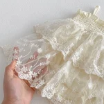 【66-90cm】ロンパース ベビー おしゃれ キャミレース - 画像 (9)