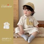【66-90cm】ロンパース カラフル ドット 可愛い ベビー服