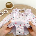 【80-110cm】水着 ハート柄 長袖 おしゃれスイムウェア - 画像 (17)