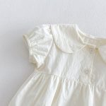 【66-90cm】セットアップ フラワー刺繡 ロンパース&帽子 - 画像 (11)