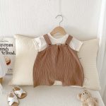 【73-100cm】サロペット ナチュラル 柔らかい シンプル ベビー服 - 画像 (11)