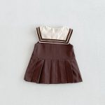 【73-110cm】ワンピース クマセーラー ノースリーブ 女の子 シンプル - 画像 (10)