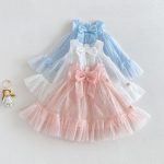 【73-120cm】ワンピース パステルカラー 蝶結び 女の子 おしゃれ - 画像 (8)