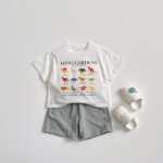 【80-160cm】Ｔシャツ ダイナソー カジュアル コットン - 画像 (9)