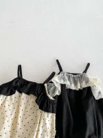 【66-90cm】ロンパース ベビー おしゃれ フリル ドット - 画像 (11)