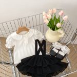 【66-90cm】サロペット プリンセス 可愛い 肌に優しい ベビー服 - 画像 (9)