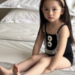 【75-130cm】水着 INS映え 韓国風 フリル花 リボン付き おしゃれ - 画像 (8)