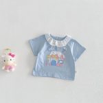 【73-120cm】Tシャツ 可愛い ガールズ 着心地良い トップス - 画像 (5)