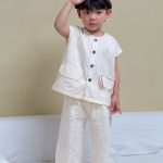 【80-150cm】セットアップ/ワンピース 可愛い チェック おしゃれ 兄妹お揃い - 画像 (12)