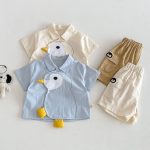【73-110cm】Ｔシャツorパンツ 可愛い トリ 可愛い ベビー服 - 画像 (2)
