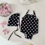 【66-100cm】水着 カラフル 帽子付き 全4色 可愛い - 画像 (7)