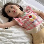 【90-140cm】水着 可愛い カラフル チェック柄 フリル - 画像 (8)