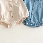 【66-90cm】ロンパース ベビー フォマール リボン付き - 画像 (15)