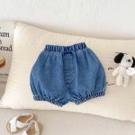 【73-100cm】トップスorパンツ ベビー 可愛い デニム ブルマ - 画像 (5)