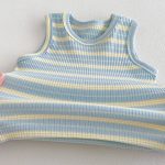 【66-90cm】セットアップ イエロースター サロペット&シャツ - 画像 (7)
