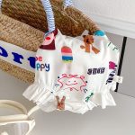 【73-130cm】水着 描き風 カートゥーン スイムウェア - 画像 (6)