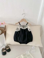 【66-90cm】ロンパース ベビー おしゃれ フリル ドット - 画像 (9)
