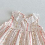 【73-120cm】セットアップ 女の子 花柄トップス&ストレートパンツ フリル付き 子供服 - 画像 (8)