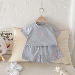 【80-130cm】セットアップ キッズ服 カジュアル ロゴ刺繍 - 画像 (11)