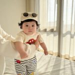 【73-100cm】セットアップ 車柄 Tシャツ&ボーダーパンツ - 画像 (7)