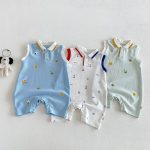 【66-90cm】ロンパース ノースリーブ カートゥーン 可愛い ベビー服 - 画像 (2)