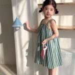 【80-150cm】セットアップorワンピース スイカ ストライプ おしゃれ - 画像 (9)