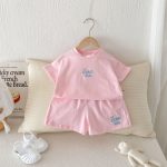 【80-130cm】セットアップ キッズ服 カジュアル ロゴ刺繍 - 画像 (10)