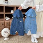 【66-90cm】オールインワン&帽子 デニム ノースリーブ カジュアル ベビー服 - 画像 (7)