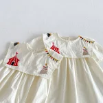 【66-130cm】ワンピース or ロンパース ベビー 女の子 可愛い刺繍 - 画像 (10)