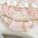 【66-90cm】ロンパース ピンク レース おしゃれ ベビー服 - 画像 (9)