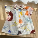 【80-150cm】セットアップorワンピース 落書き 兄妹お揃い - 画像 (19)