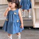 【73-100cm】デニムワンピース ウサギ ディリー 女の子 - 画像 (10)
