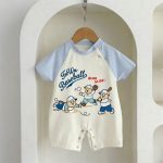 【66-100cm】ロンパース ベースボール 可愛い 肌触り良い 赤ちゃん服 - 画像 (5)